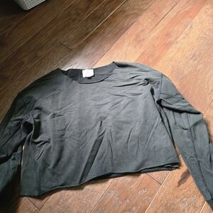 Aerie Charcoal Long Sleeve Top